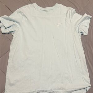 Nike Sky Blue Tee with White Logo